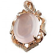 گردنبند نقره کوارتز طرح گندم