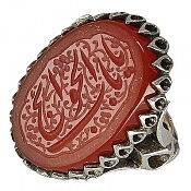 انگشتر نقره عقیق یا باب الحوائج مردانه