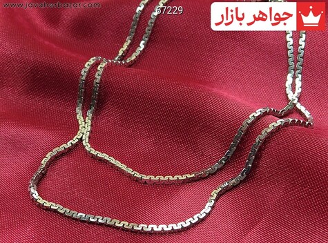 زنجیر نقره ایتالیایی 45 سانتی مدل s زنانه - 67229