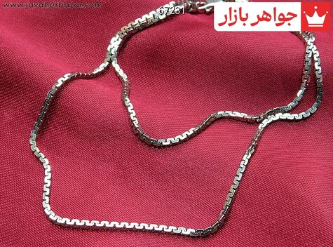 زنجیر نقره ایتالیایی 40 سانتی مدل s زنانه - 67231