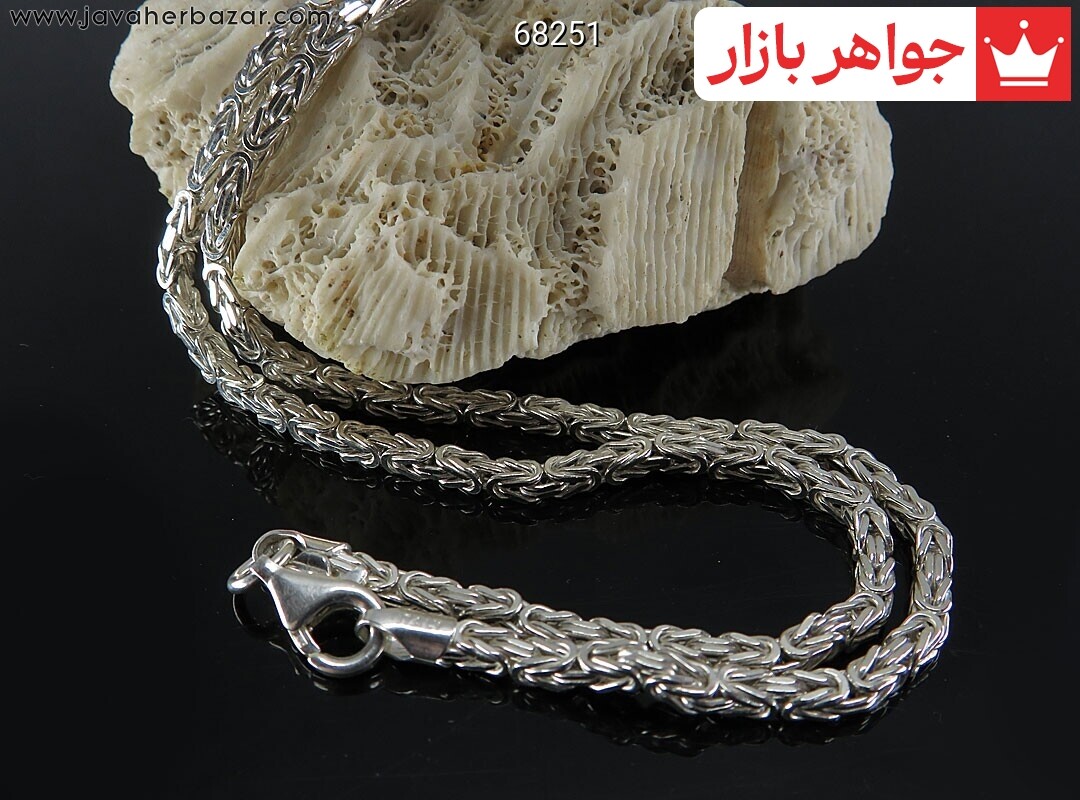 زنجیر نقره 42 سانتی مدل آرژانتینی ایتالیایی