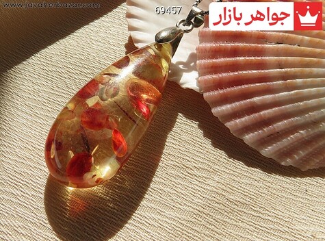 آویز رزین طرح کهربا - 69457