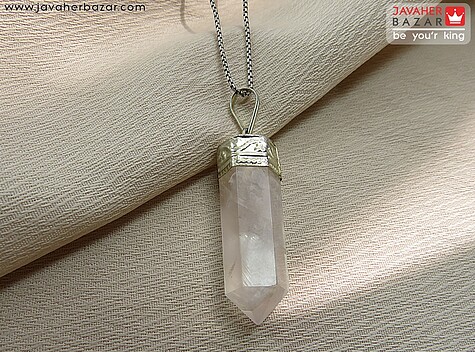 گردنبند کوارتز طرح منشوری - 69577