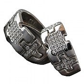 حلقه ازدواج نقره لوکس