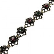 دستبند تیتانیوم سنتی طرح گل بانو زنانه