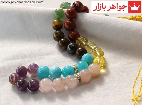 تسبیح چندنگین 33 دانه هفت چاکرا