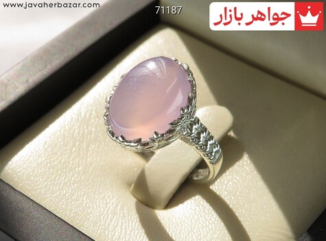 انگشتر نقره عقیق سوسنی طرح شکیرا زنانه - 71187