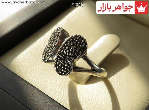 انگشتر نقره طرح پروانه زنانه - 72045