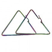 گوشواره استیل هفت رنگ مثلثی