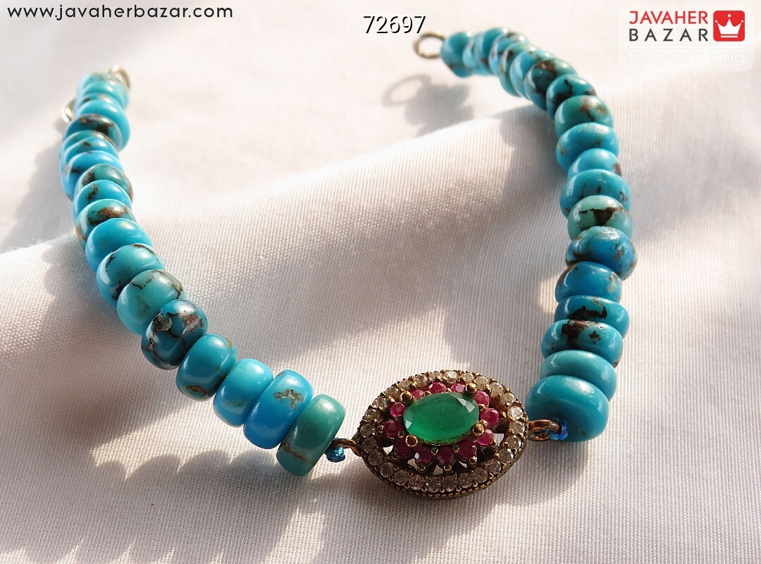 تصویر عکس خرید ، قیمت و خواص دستبند یاقوت آبی زنانه اصل