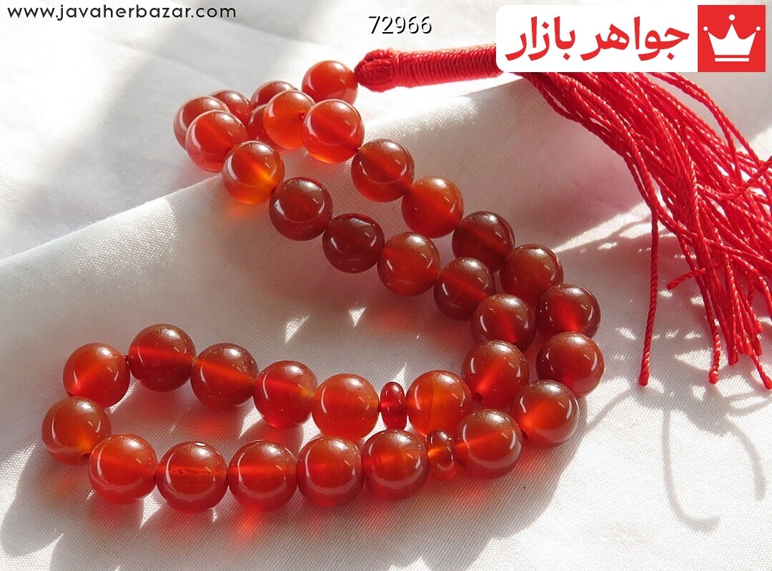 تسبیح عقیق 33 دانه جذاب