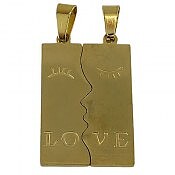 آویز استیل ست مردانه زنانه طرح love