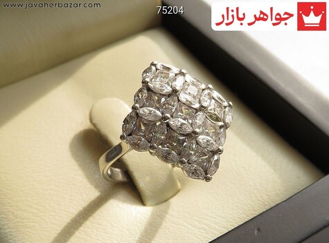 انگشتر نقره جذاب و شیک زنانه - 75204