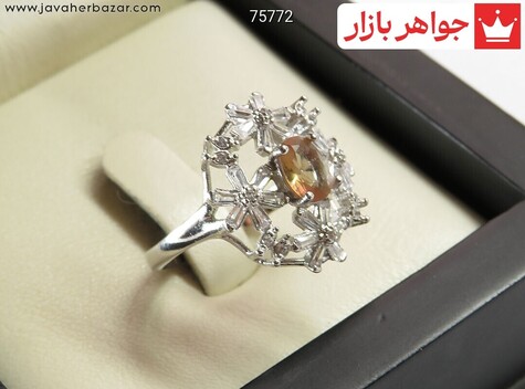 انگشتر نقره الکساندریت زولتنایت جذاب زنانه - 75772