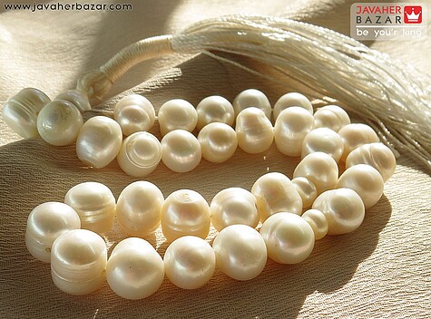 تسبیح مروارید 33 دانه درشت و کم نظیر - 76106