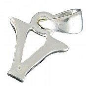 آویز نقره طرح V