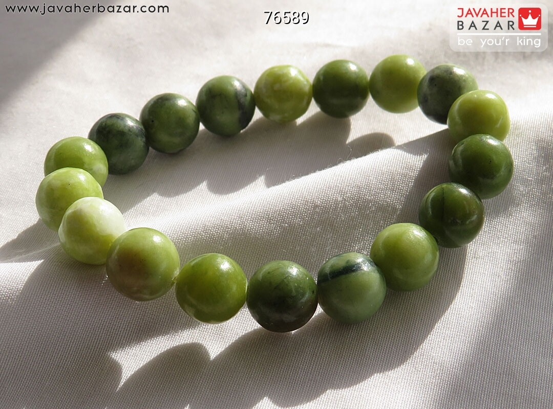 تصویر عکس خرید ، قیمت و خواص دستبند یشم سبز زنانه اصل