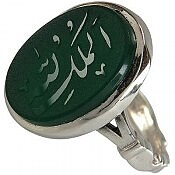 انگشتر نقره عقیق خراسان الله الملک مردانه