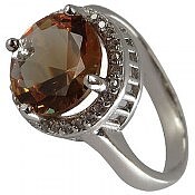 انگشتر نقره الکساندریت زولتنایت الماس تراش زنانه