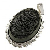 مدال نقره یشم یا عباس ابن علی