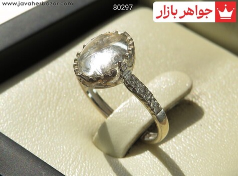 انگشتر نقره در نجف طرح گلناز زنانه - 80297