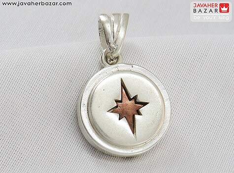 مدال نقره ستاره به همراه خاک تربت و حرز امام جواد - 80344