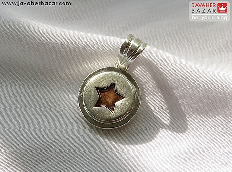 مدال نقره ستاره به همراه حرز امام جواد - 80353