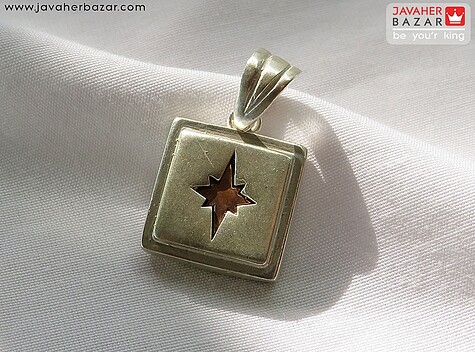 مدال نقره خاک تربت زیبا به همراه حرز امام جواد - 80355