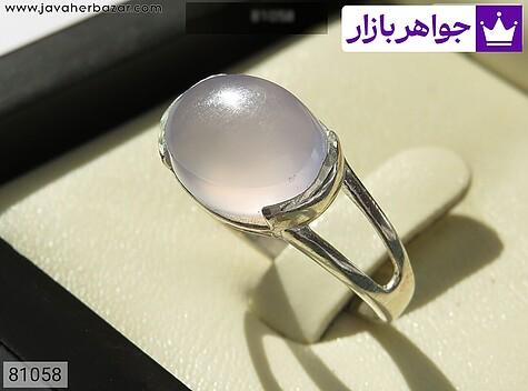 انگشتر عقیق کبود زنانه انگشتر نقره عقیق یمنی کبود طرح تهمینه زنانه - 81058