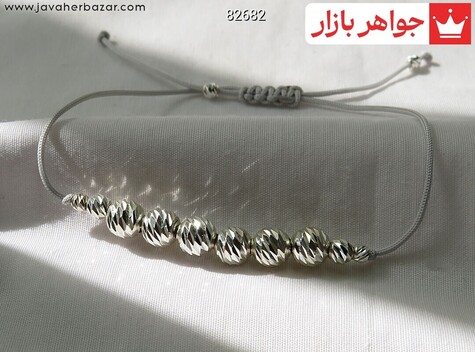 دستبند نقره طرح گوی زنانه دست ساز - 82682