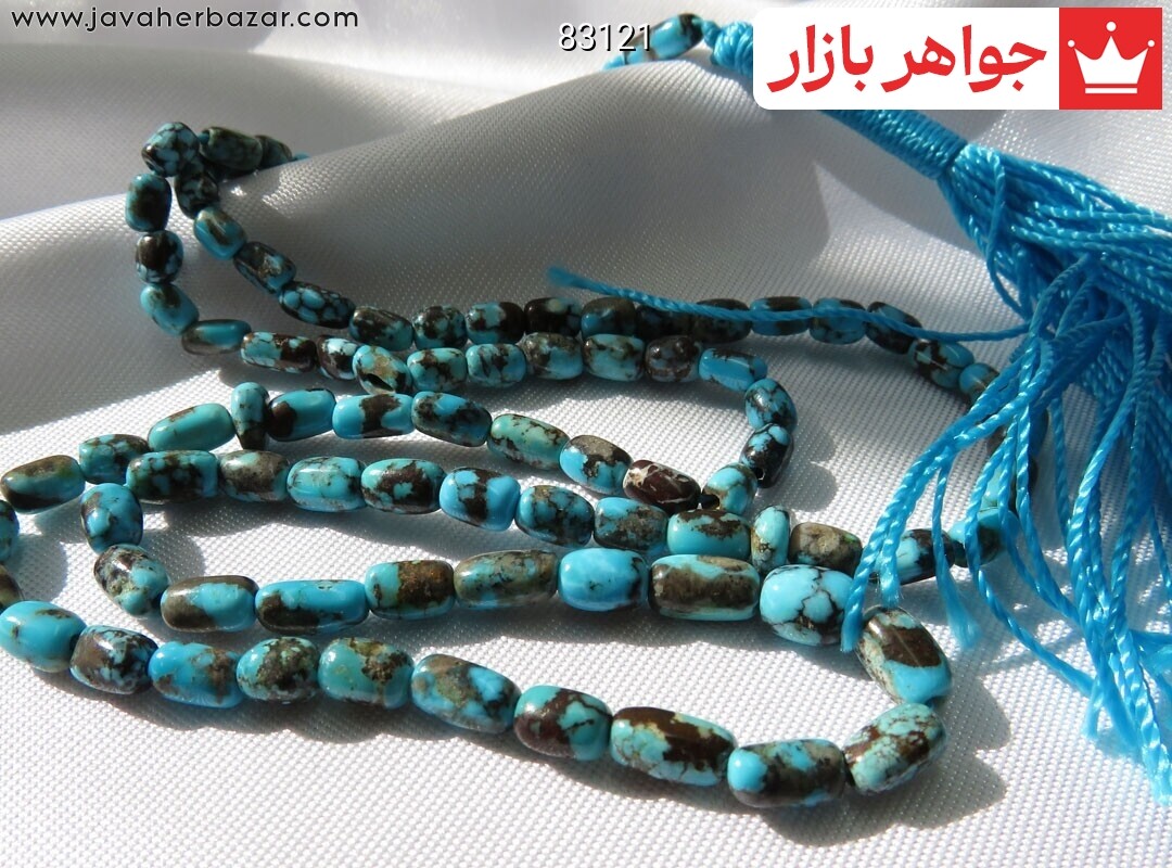 تسبیح فیروزه نیشابوری 101 دانه احیا شده خوش دست