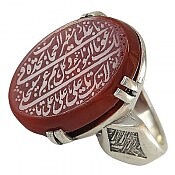 انگشتر نقره عقیق ناد علی مردانه