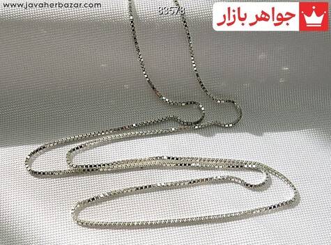 زنجیر نقره 45 سانتی ونیزی ظریف زنانه - 83578