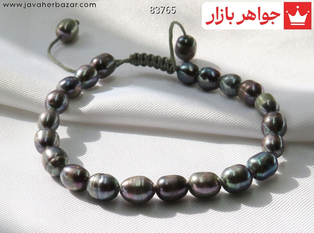 تصویر عکس خرید ، قیمت و خواص دستبند مروارید سیاه زنانه اصل