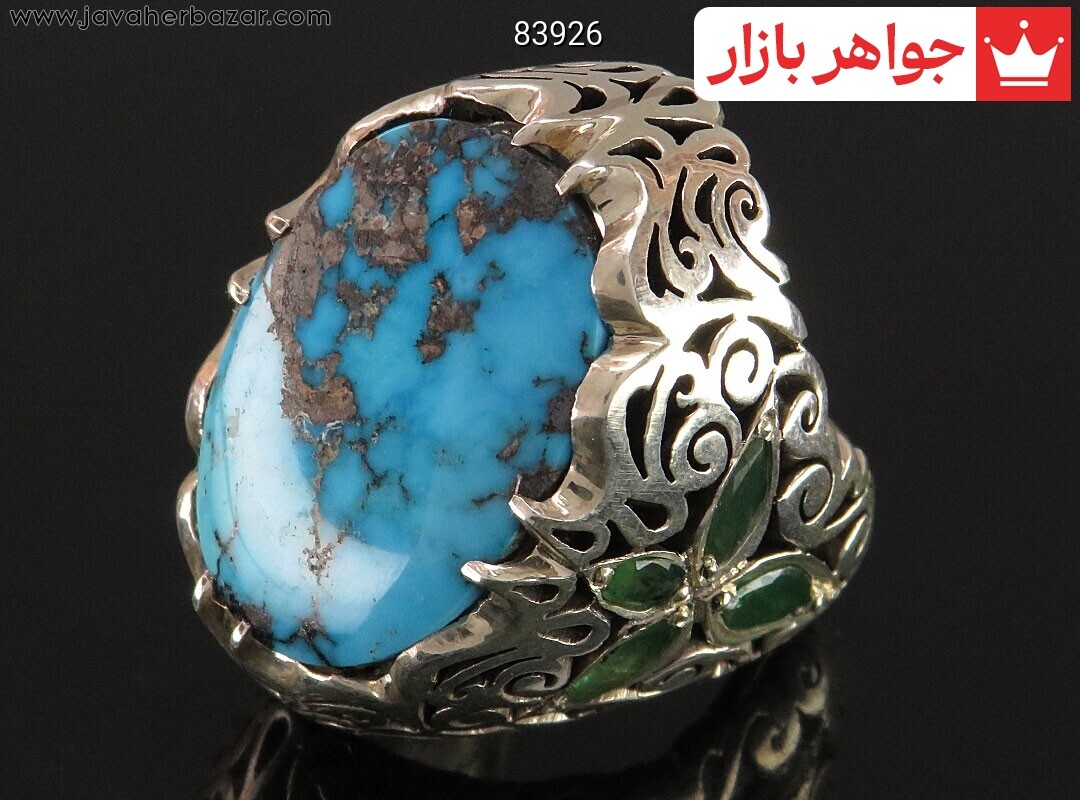 تصویر عکس خرید ، قیمت و خواص انگشتر زمرد زامبیا مردانه اصل