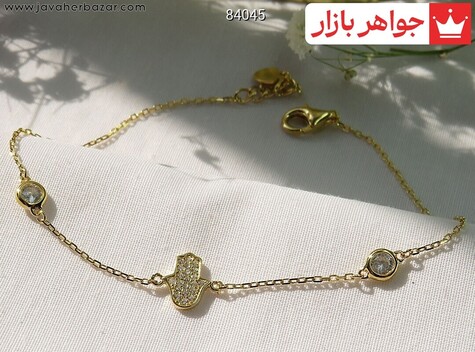 دستبند نقره طرح آیدا زنانه ظریف  - 84045