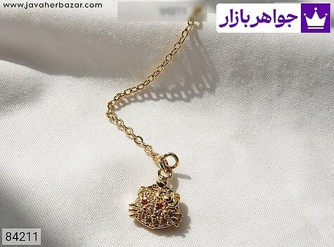 آویز اشکال حیوان آویز ساعت طلاروس طرح کیتی ZJ زنانه - 84211