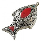 آویز افغان ورشو سنتاتیک طرح ماهی