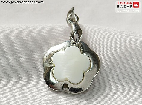 گردنبند صدف طرح گل - 85258