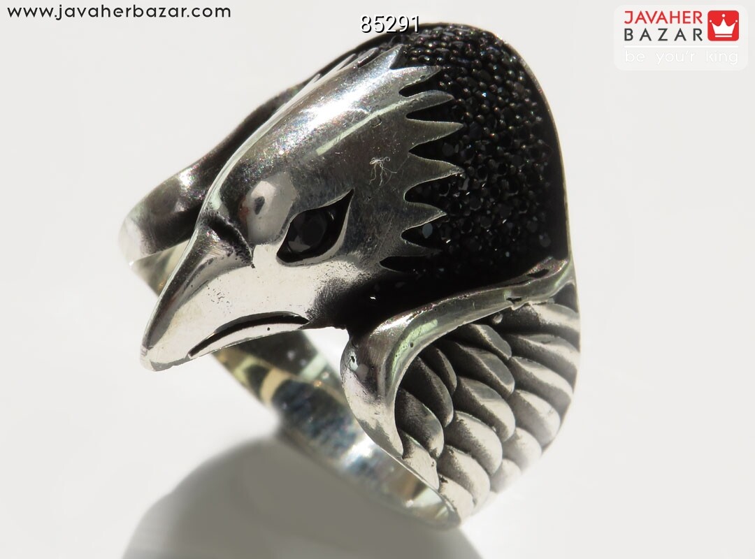انگشتر نقره طرح عقاب مردانه میکروستینگ