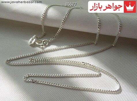 زنجیر نقره 50 سانتی کارتیه زنانه ظریف  - 85677