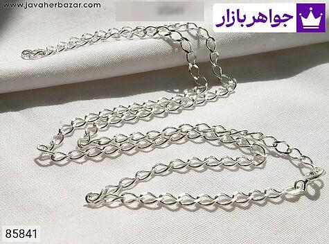 زنجیر نقره 45 سانتی حلقه ای زنانه - 85841