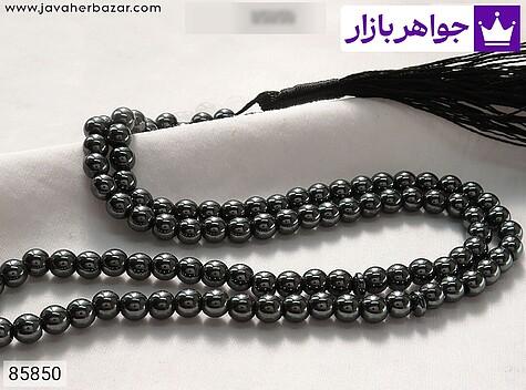 تسبیح سیاه تسبیح حدید صینی 101 دانه 6 میل خوش دست - 85850