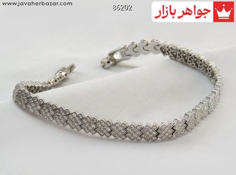 دستبند نقره طرح سحر زنانه - 86202