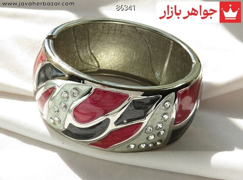 دستبند النگویی رزین طرح میناکاری درشت زنانه - 86341