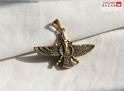 آویز طلاروس رزین طرح فروهر - 88128