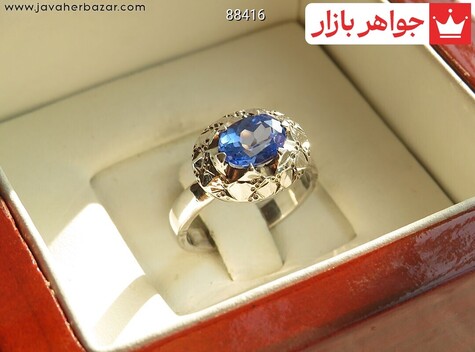 انگشتر نقره توپاز ارزشمند زنانه دست ساز - 88416