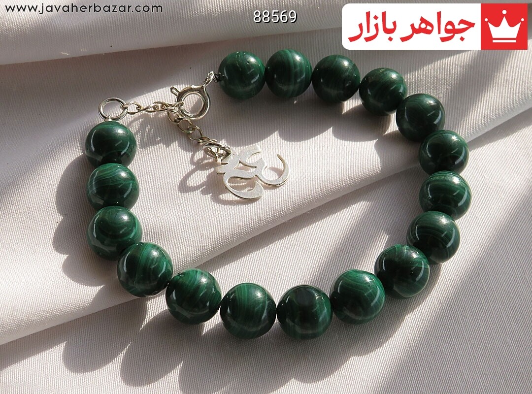تصویر عکس خرید ، قیمت و خواص دستبند مالاکیت مردانه اصل