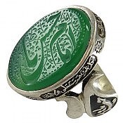 انگشتر نقره عقیق یا امام حسن مردانه