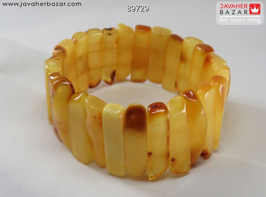 تصویر عکس خرید ، قیمت و خواص دستبند کهربا زرد مردانه اصل